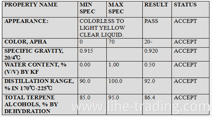 pine oil 85%